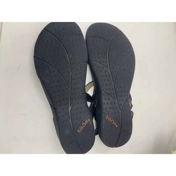 Taos Beauty 2 Black Leather Strappy Hook & Loop Buckles 9 - Picture 7 of 9